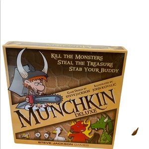 NEW Steve Jackson Games Munchkin Deluxe Board Game SJG 1483 Sealed!